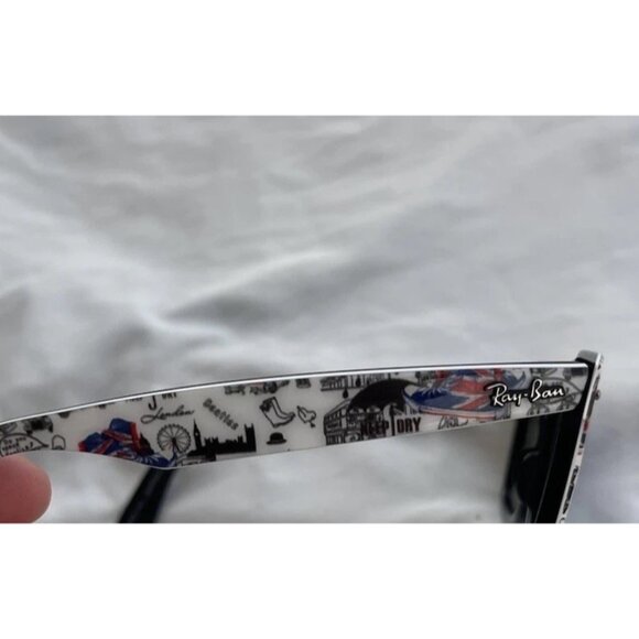 Ray-Ban Men’s Original Wayfarer Rare Special Series London Print Sunglasses RARE - Picture 13 of 16